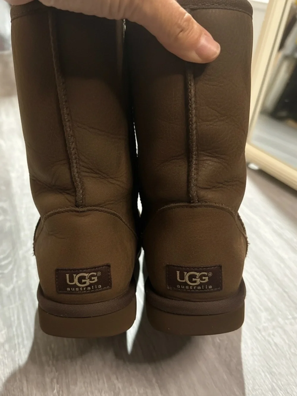 UGG Women's Brown Shearling-Lined Winter Boots